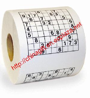 sudoku toilet paper roll