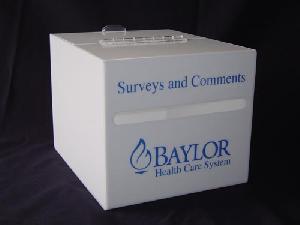 acrylic ballot box front load