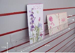 Acrylic Card Rack-slatwall