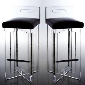 chairs cross acrylic bar stool