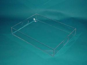 lucite tray serving