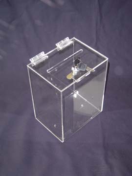 Standard Clear Acrylic Ballot Box