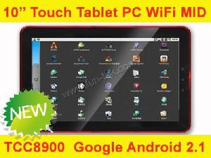 New 10inch Tft-lcd Touchsreen Tablet Pc Wifi Mid Android 2.1 Hdmi Telechips Tcc 8900 Arm11 720mhz