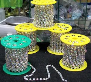 hotfix cup chain rhinestones