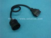 obd2 obdii cable round 9pin 16pin