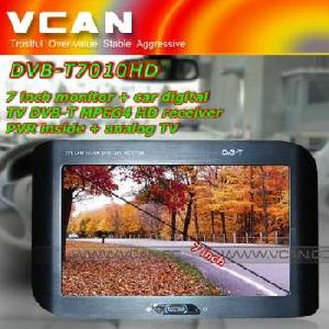 Dvb-t7010hd, 7 Inch Monitor Car Digital Tv Dvb-t Mpeg4 Hd Receiver Pvr Inside Analog Tv