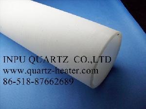 Milky Opaque , White Quartz Heating Tube