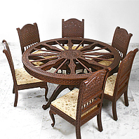 Carved Teak Handcrafted Furniture, Silver, Brass, Minakari Furniture, Sofa, Dinning, Traditional Liv