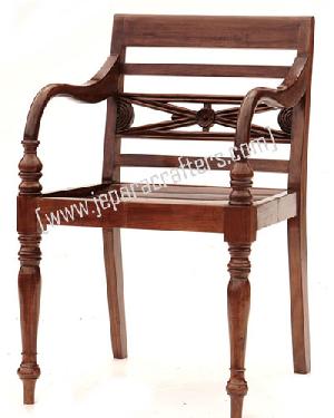 teak rafles arm chair solid wood