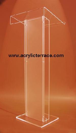 perspex lectern modern