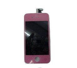 Iphone 4 Lcd And Front Assembly-pink Lcd Display, Touch Screen, Digitizer