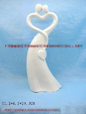 Ceramic Wedding Figurines, Ceramic Bride And Broom Figurines, Home Decoration, Decoration, Giftware