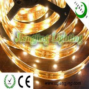 High Brightness , Yellow Pcb Flexible Led Strip 30led / M 5050