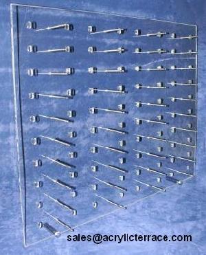 wall mounted acrylic eyewear display rack