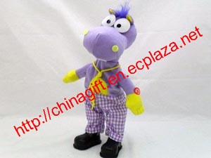 Electric Powered Singing And Dancing Plush Dinosaur