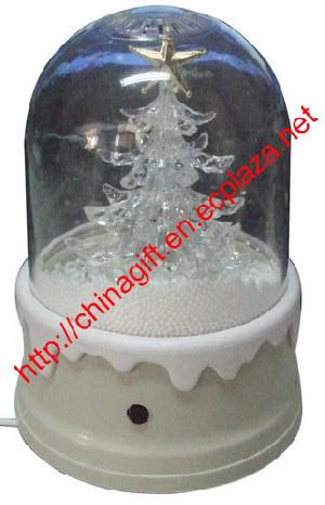 usb snowing christmas tree