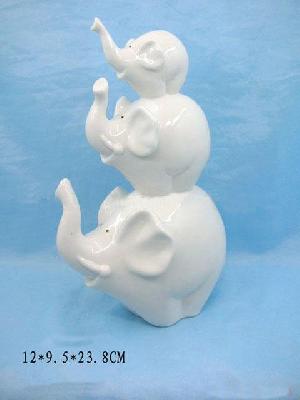 ceramic elephants elephant decoration table tabletop art decor