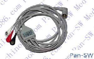 Colin One Piece Three Lead Ecg Cable With Leadwire