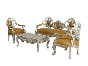 Silver Or White Metal Mounted Furniture, Swings, Sofa Set, Daybed, Doors, Temple And Many More