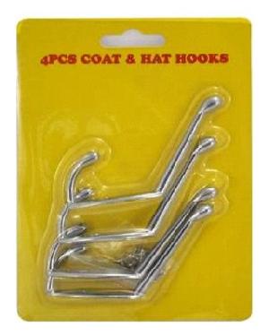 4pc Coat And Hat Hook