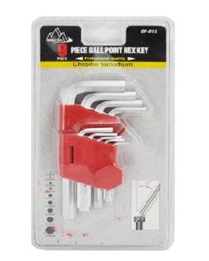 9-hex Key Wrench Set