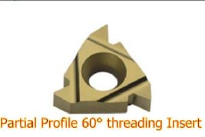 Partial Profile 60 Threading Inserts