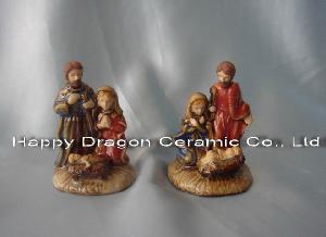 Ceramic Holy Family, Nativity Scene, Nativity Figurines, Christmas Giftwares, Souvenirs, Manufacture