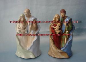 Ceramic Holy Family, Nativity Set, Nativity Scene, Christian Religious Crafts, Souvenirs, Giftwares