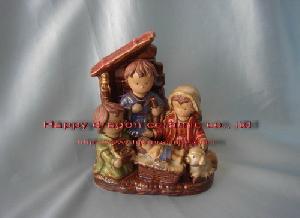 Ceramic Nativity Figurines, Nativity Set, Manger Set, Christian Giftwares, Religious Crafts