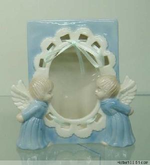 Ceramic Photo Frame, Angel Photo Frame, Religious Crafts, Angel Figurines, Manufacturer