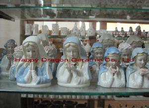 ceramic virgin mary statues figurines nativity christian religious crafts