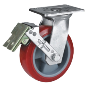 Industrial Swivel Caster With Wheel Brake