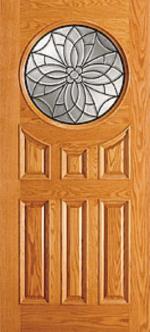 Rose Wood Door Mdf And Veneer Panel, Solid Wood Frame