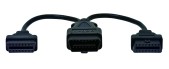 Obd Cable, J1962m To 2-j1962f, Y-cable