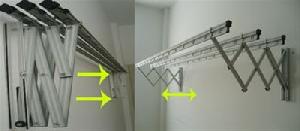 3pole outdoor sliding racks