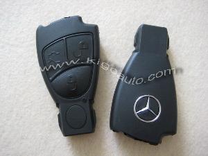 Mercedes 3button Smart Key Case Black