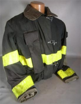 snap front fire resistant firemans coats stock 3306 182