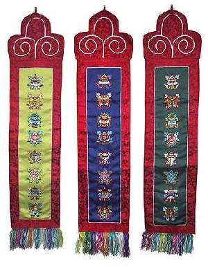 8 Auspicious Symbols Wall Hanging