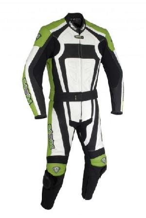 Leather Motorbike Suit In Cow Leather