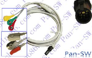 Welch Allyn Propaq Lt Una Pieza Cable De Ecg Con Derivaciones