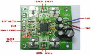 12v stereo amplifier module class d board