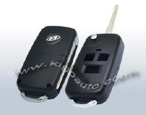 Hyundai, 3button Flip Shell Black, For Sonata