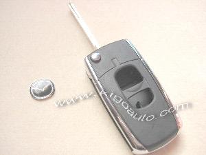 mazda 2button flip shell chrome