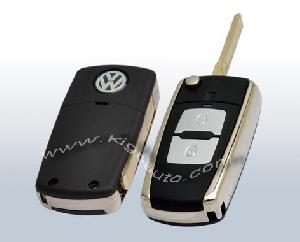 vw 2button flip key shell