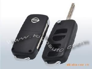 4 Button Key Shell Nissan With Black Color