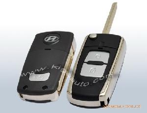 Hyundai 2button Back Flip Shell Chrome