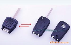 New Style Opel 3button Flip Key Shell Hu43