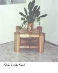 side table sari drawer ending rattan