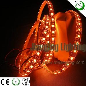 60pcs / M 5050 Led Flexible Strip Light Yellow Color Dc12v