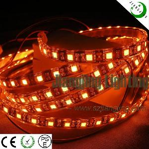 60pcs / M 5050 Led Flexible Strip Yellow Color Dc12v